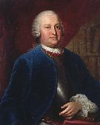 Louis de Silvestre Portrait of Heinrich von Brehl oil painting on canvas
